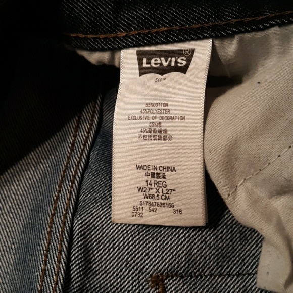 Levi's 511 slim size 14 reg 27 x 27 - Picture 2 of 4